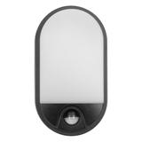 NEFRYT LED 10W oprawa ogrodowa z czujnikiem ruchu 800lm IP54 4000K czarna AD-OP-6110BLPMR4 ORNO