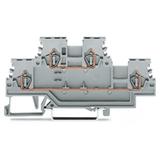 Złączka szynowa 2‑piętrowa 1,5mm2 szara 279‑501 WAGO