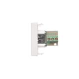 Simon Connect Płytka K45/2 gniazda mini-jack 225x45mm + wkład zaciski śrubowe czysta biel K123B/9 KONTAKT