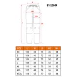 Spodnie robocze DENIM, wzmocnienia na kolanach, rozmiar M