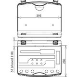 Kufer z tworzywa sztucznego, pusty, dla uziemiacza 745 107