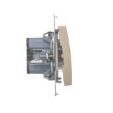 Simon 54 Łącznik dwubiegunowy 16A z. śrub. złoty mat