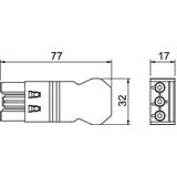 BT-S4 GST18i3 W Część gniazda, 3-polowa