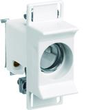 Gniazdo bezp. ceram. D02/1 E18 1P 3268VR 63A 400VAC TS35 zac.jarzmowe 25mm2 LD02K63-1SS HAGER