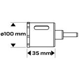 Wiertło diamentowe do gresu 100 mm