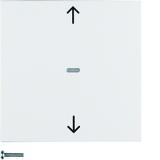 BERKER S.1/B.3/B.7 Przycisk żaluzjowy komfort do sterownika żaluzjowego biały 85241188 HAGER
