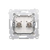 Simon 54 WMDE-012000-011AB Gniazdo ekwipotencjalne podwójne (moduł); antyba