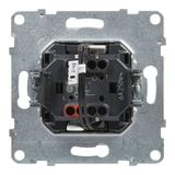 SUNO - Przycisk pojedynczy z podświetleniem - 6 A - 250 V~ - zaciski automatyczne, Czarny, Legrand