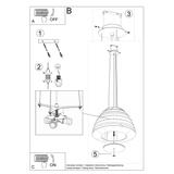 Sollux Żyrandol BELLA 60 czarny SL.0734