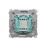 Simon Basic Przycisk pojedynczy zwierny bez piktogramu 10A szybkozłączka satynowy