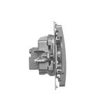 Simon Basic Gniazdo antenowe R-TV końcowe separowane 1x wejście: 5–862 MHz satynowy