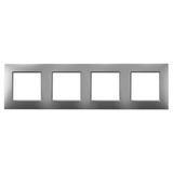 ARIA Ramka poczwórna - kolor srebro