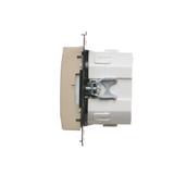 Simon 55 Termostat programowalny z wyświetlaczem Szampański mat