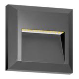 KIBO LED 1W, lampa elewacyjna, 80lm, IP65, 4000K, kwadratowa, szara