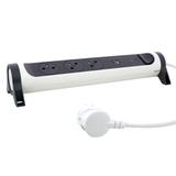 PRZEDŁUŻACZ PREMIUM, OBROTOWY, 3X2P+Z, USB A+C, Z OGRANICZNIKIEM PRZEPIĘĆ, Z PRZEWODEM 1.5 METRA 3X1