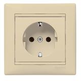 VALENA GNIAZDO POJEDYNCZE 2P+Z SCHUKO KREM 16A-250V~, Legrand