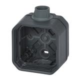 NOWE PLEXO - PUSZKA NATYNKOWA POJEDYNCZA Z PRZEPUSTEM KABLOWYM PG20 ANTRACYT 069628L LEGRAND