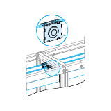 Rozdzielnice PrismaSet, łącznik szyn 50/60mm poziomych