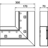 GS-AFS70170RW, Naroże płaskie 70X170 CZ.B.