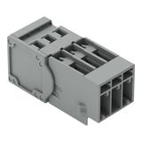 X-COM wtyk 3-biegunowy szary raster 5 mm /100szt./ WAGO