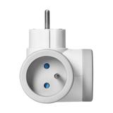 Rozgałęźnik elektryczny 2 gniazda USB + USB-C szybkie ładowanie