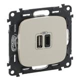 VALUR:K ŁADOWAR 2XUSB A+C 3A, Legrand