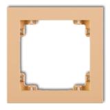 DECO Ramka pojedyncza z tworzywa DECO Pastel Matt brzoskwiniowa 45DR-1 KARLIK