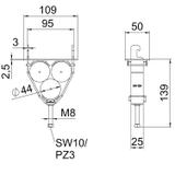 2056U/E, OBEJMY 40-44 DO 3 KABLI