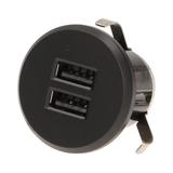Ładowarka 2xUSB (typ A 3,4A) wpuszczana w blat czarna OR-GM-9019/B ORNO