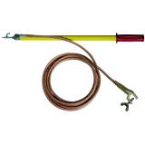 Drążek rozładowujący z elektrodą zawieszaną