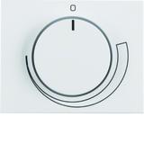 BERKER K.1 Płytka czołowa z pokrętłem Regulator do regulatora obrotów biały 11357209 HAGER