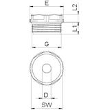 90, ZAŚLEPKI 90 PG21 Z OTWOREM