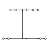 TOPJOBS złączka 2-piętrowa 2,5 mm2 niebieska