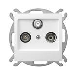 AS ANTYBAKTERYJNY Gniazdo RTV-DATA produkt zawiera szkło fosforanowo-srebrowe - kolor biały