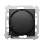Simon 54 Ściemniacz obrotowy dwubiegunowy do LED ściemnialnych 230V 5-215W czarny *Wymagana instalac