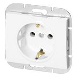 Gniazdo pojedyncze podtynkowe 2P+Z Schuko Onyx, 16A, 250V, PT-17O, biały