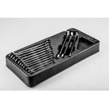 Klucze płasko-oczkowe 6-19 mm, zestaw 14 szt., wkładka