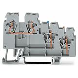 3-przewodowa złączka do czujników szara