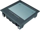 tehalit.VE-EE Pokrywa uchylna VQ06 200x200 wykładzina 12mm czarny PA VQ06129005 HAGER