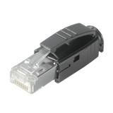 IE-PS-RJ45-TH-BK Złącze wtykowe sieciowe modułowe, nr katalogowy 1963590000