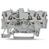 Złączka szynowa diodowa 3‑przewodowa 1,5mm2 szara 2001‑1311/1000‑411 /100szt./ WAGO