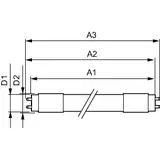 Tuba LED 8W=18W 850lm 3000K barwa ciepła LEDtube UN 600mm HO 8W830 T8 3 lata gw. PHILIPS