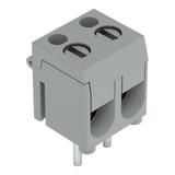 Złączka śrubowa do płytek drukowanych 2‑torowa szara raster 5,08mm 237‑132 /100szt./ WAGO