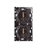 Simon 100 W100-10010220x-039 Zestaw 2-krotny: 2 gniazda zasilające 10010220-039 KONTAKT