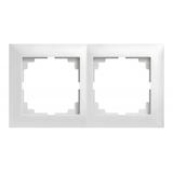 Ramka SENTIA 2x IP44 biała