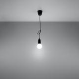 Sollux Lampa wisząca DIEGO 1 czarna SL.0572