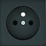 lumina Płytka czołowa do gniazda z uziemieniem, czarny