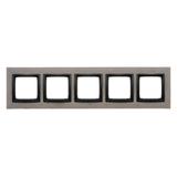 Simon 54 NATURE WMDZ-0150xS-098 Ramka 5-krotna Nature-Beton, CZARNY CHARAKTER, IP20/IP44. (IP44-nale DRN5/98 KONTAKT