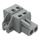 1-przewodowe gniazdo CAGE CLAMP szara /100szt./ 231-102/031-000 WAGO