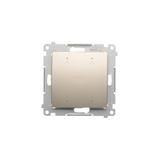 Simon 54 Łącznik/Przycisk roletowy podwójny elektroniczny 230 V kremowy DEZ2.01/41 KONTAKT